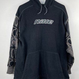 Vintage Fleece Nike Hoodie Reworked Size L